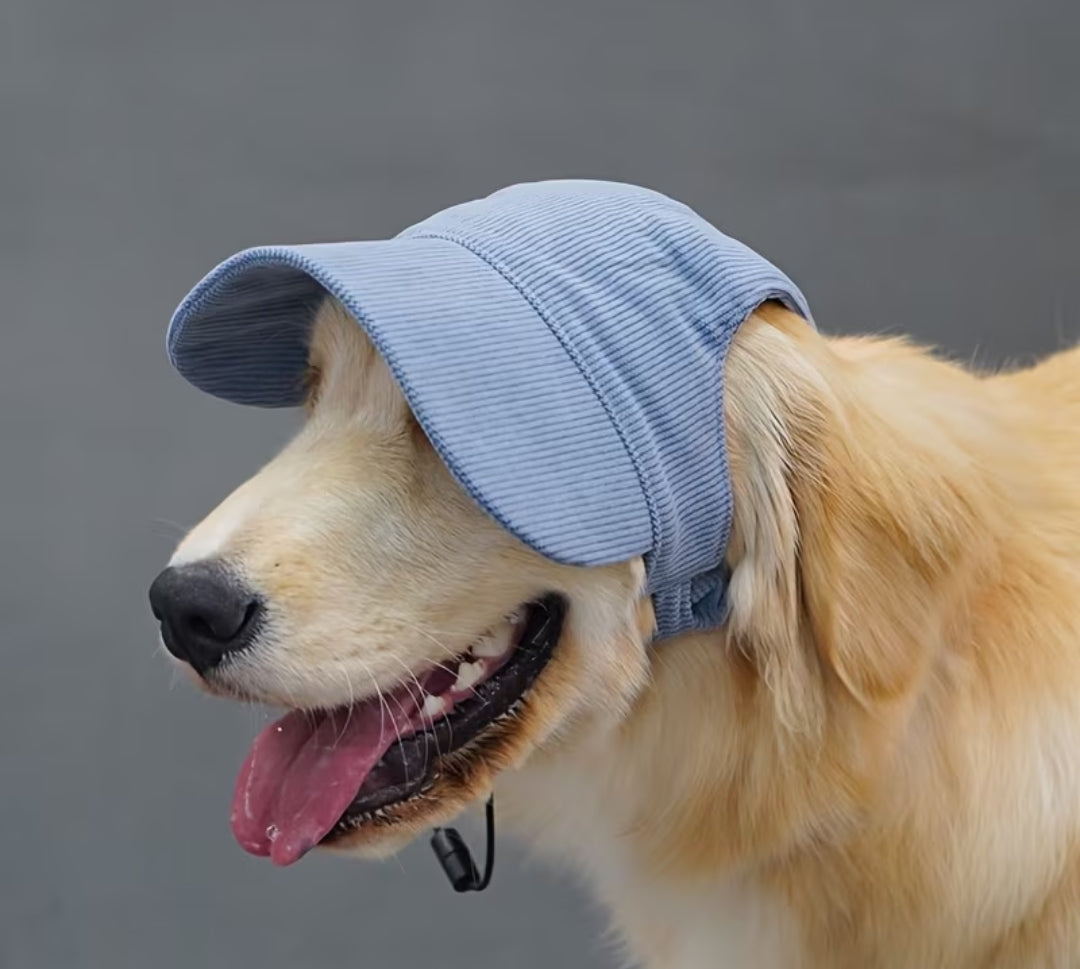 Cord-Sonnenmütze für Hunde
