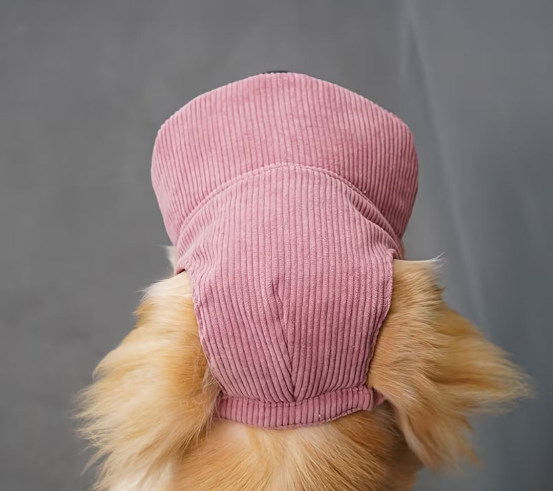 Cord-Sonnenmütze für Hunde